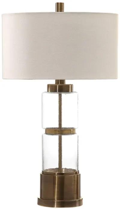 Uttermost Vaiga Glass Column Lamp