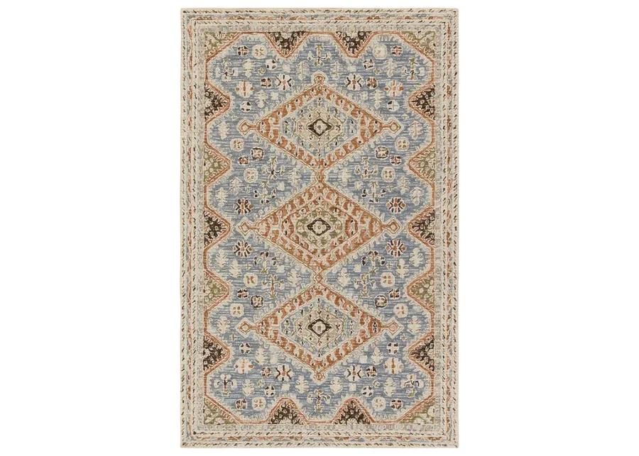 Cardamom Zascha Blue 5' x 8' Rug