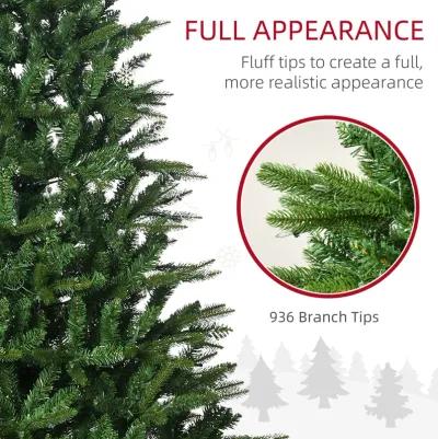 6ft Tall Prelit Artificial Christmas Tree Holiday Décor with 936 Branches