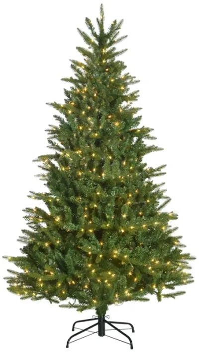 6ft Tall Prelit Artificial Christmas Tree Holiday Décor with 936 Branches