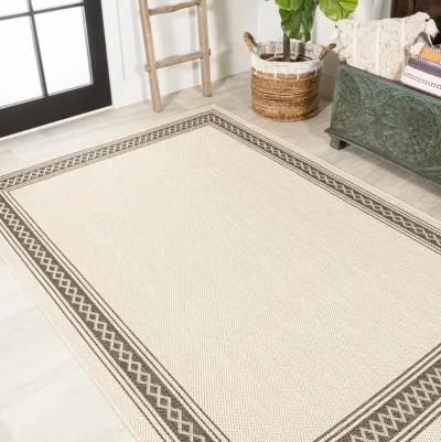 Lucia Classic Diamond Border Indoor/Outdoor Area Rug