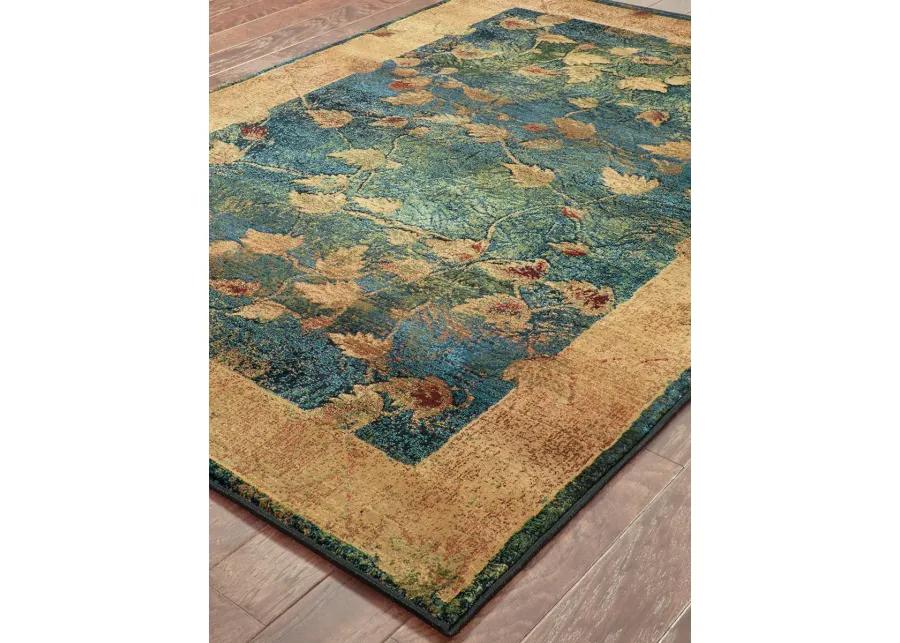 Kharma 2' x 3' Blue Rug