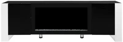 Merax Modern TV Stand with Non-heating Electric Fireplace