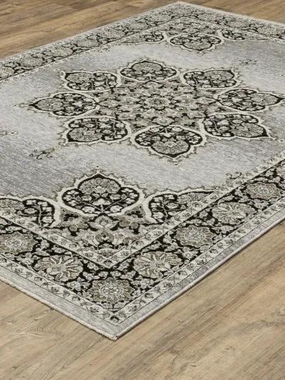 Chamberlain 2'3" x 7'6" Grey Rug