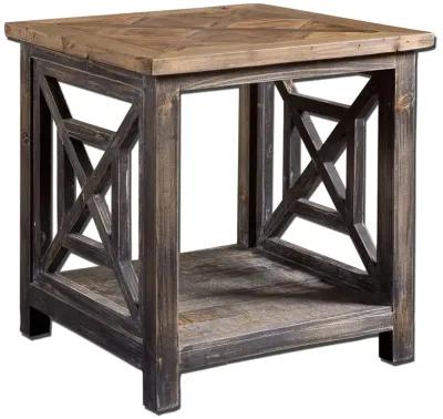 Uttermost Spiro Reclaimed Wood End Table