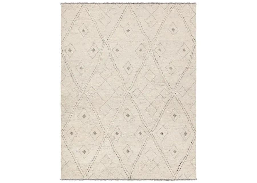 Hadi Ismael White 9' x 12' Rug