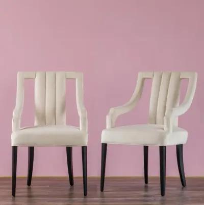 Viola Velvet Fabric Klismos Chair