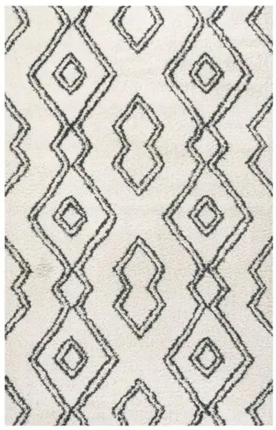 Deia Moroccan Style Diamond Shag Area Rug