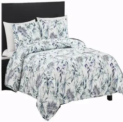 RT Designers Collection Melrose Sophia 3-Pieces Elegant Stitched Quilt Set OB Queen Multicolor