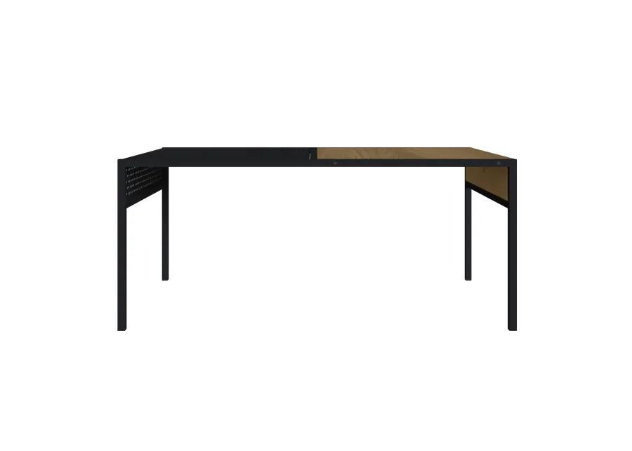 Kybele Brown and Black Iron Mesh Accent  Coffee Table