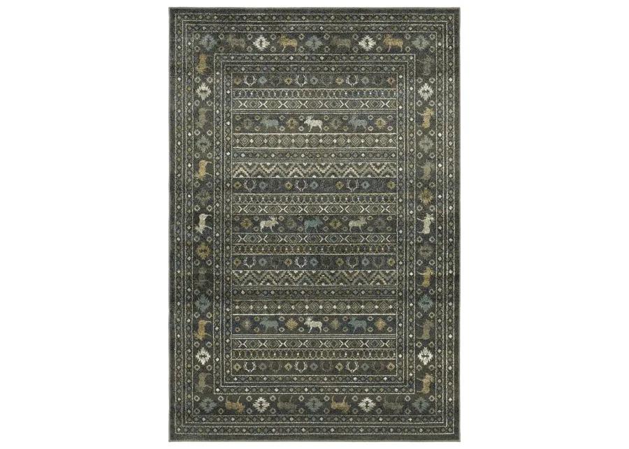 Venice 7'10" x 10' Blue Rug