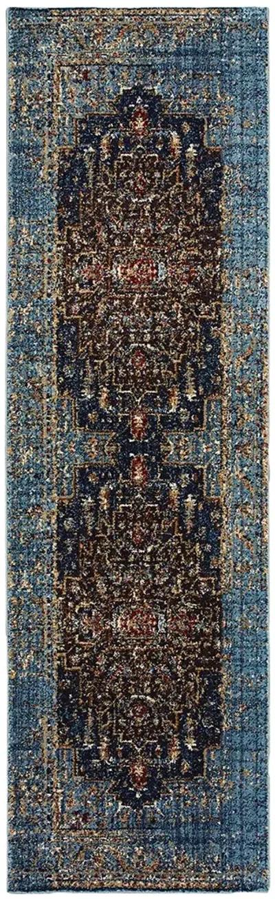 Empire 2'3" x 7'6" Blue Rug