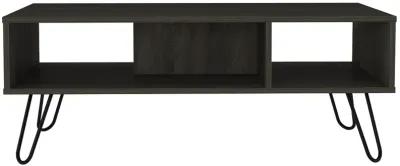 Homezia 40" Carbon Espresso Manufactured Wood Rectangular Coffee Table