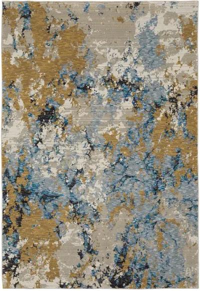 Evolution 1'10" x 3'2" Blue Rug