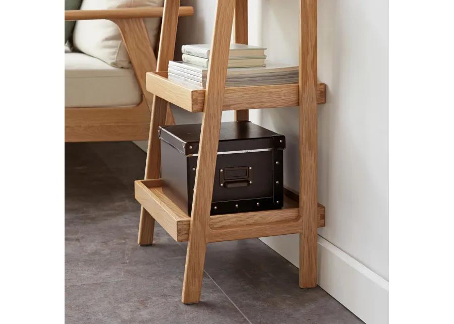 Storage Bench, 3-Tier Beech Wood Shoe Rack for Entryway