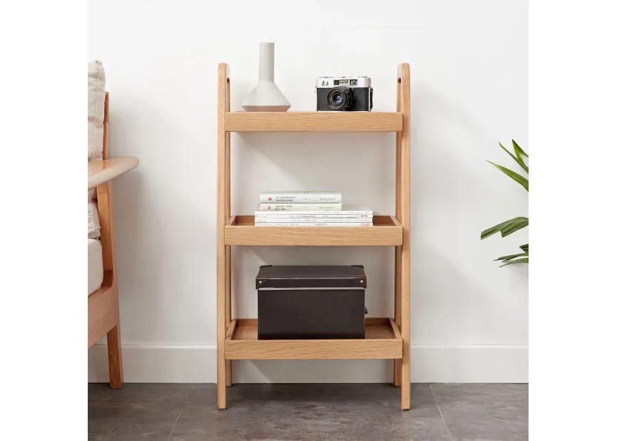 Storage Bench, 3-Tier Beech Wood Shoe Rack for Entryway