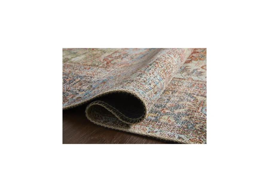 Loren LQ14 Brick/Multi 3'6" x 5'6" Rug