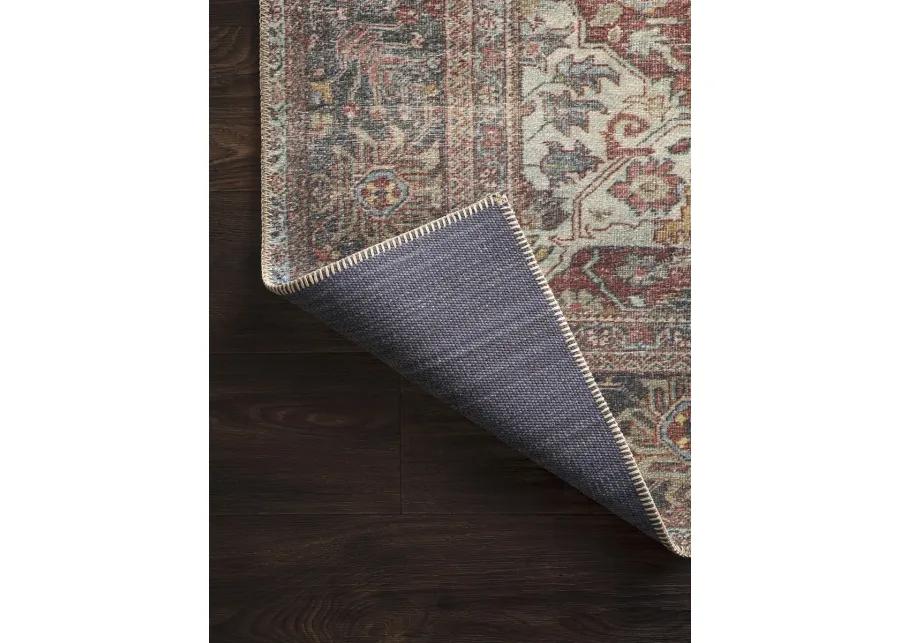 Loren LQ14 Brick/Multi 3'6" x 5'6" Rug