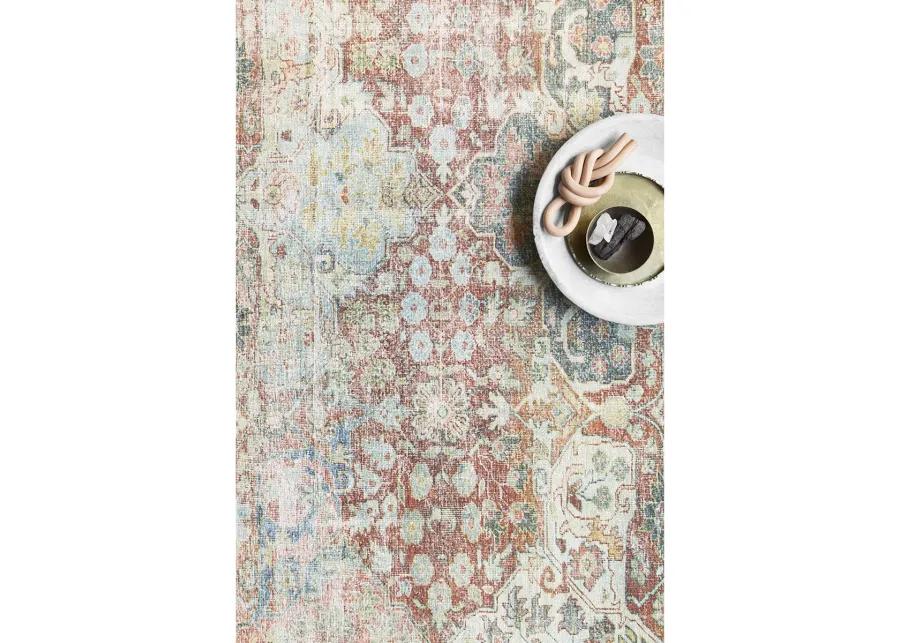 Loren LQ14 Brick/Multi 3'6" x 5'6" Rug