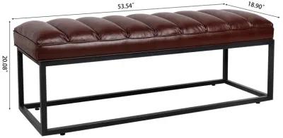 Metal Base Upholstered Bench For Bedroom For Entryway