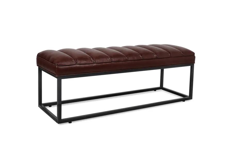 Metal Base Upholstered Bench For Bedroom For Entryway