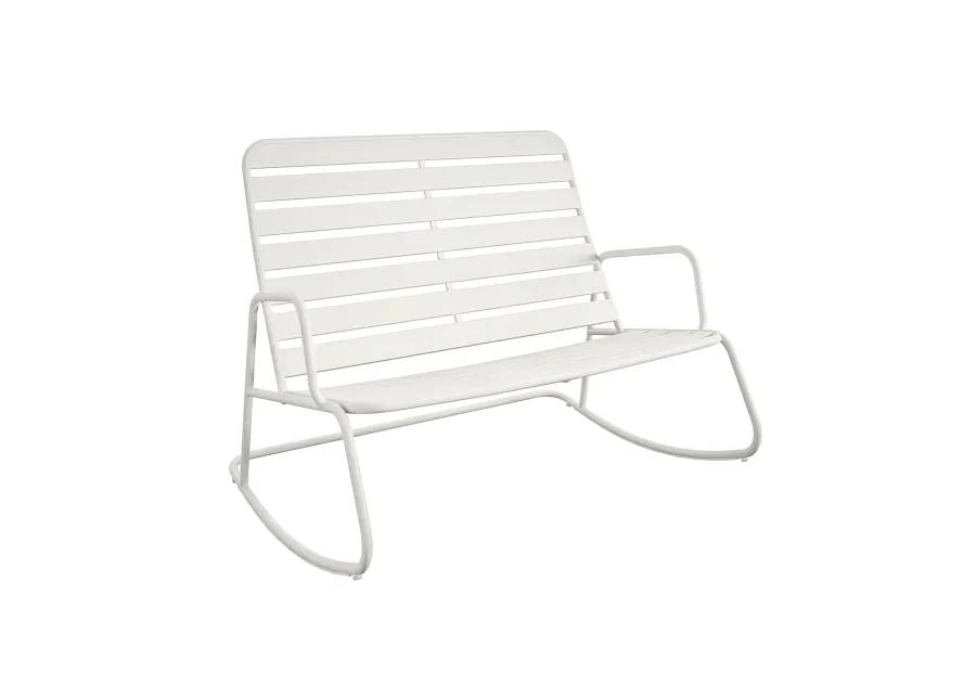 Roberta Outdoor/Indoor Rocker Loveseat