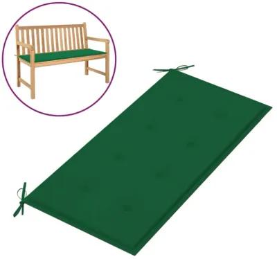 vidaXL Garden Bench Cushion Green 39.4"x19.7"x1.2"