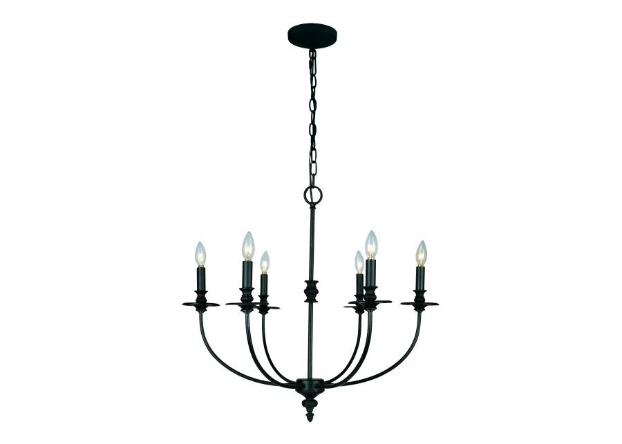 Hartford 25'' Wide 6-Light Chandelier