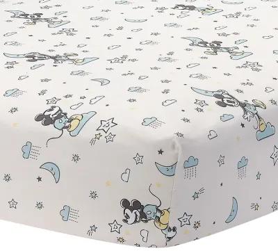 Lambs & Ivy Disney Baby Moonlight Mickey Mouse 3-Piece Nursery Crib Bedding Set