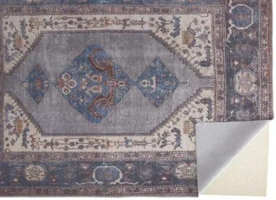 Percy 39AKF Blue/Brown/Ivory 9'2" x 12' Rug