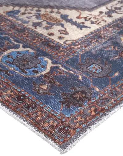 Percy 39AKF Blue/Brown/Ivory 9'2" x 12' Rug