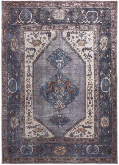 Percy 39AKF Blue/Brown/Ivory 9'2" x 12' Rug