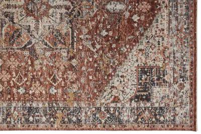 Caprio 3960F Red/Ivory/Black 6'7" x 9'6" Rug