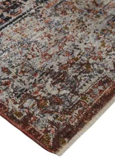 Caprio 3960F Red/Ivory/Black 6'7" x 9'6" Rug