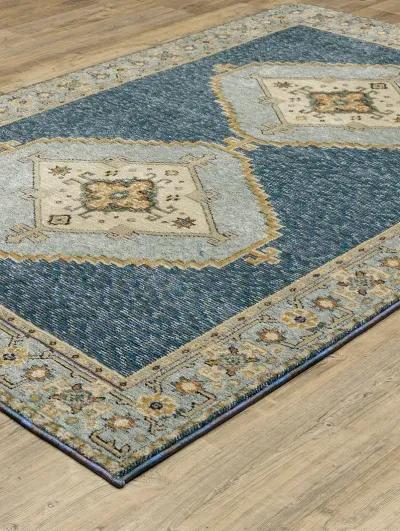 Andorra 5'3" x 7'3" Blue Rug