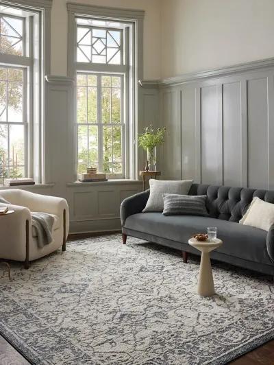 Gigi Ivory/Blue 9'2" x 13' Area Rug by Magnolia Home by Joanna Gaines x Loloi