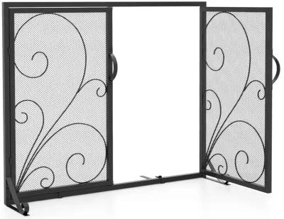 38 x 31 Inch Double Door Fireplace Screen