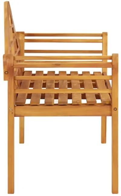 vidaXL Patio Bench 49.2" Solid Wood Acacia