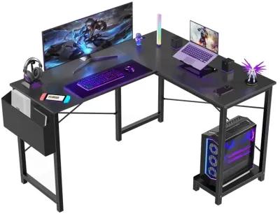 L Shaped Gaming Desk, Black