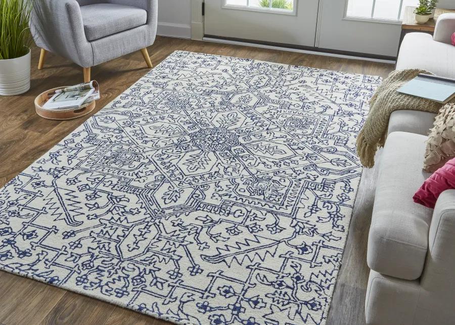 Belfort 8778F Ivory/Blue 10' x 14' Rug