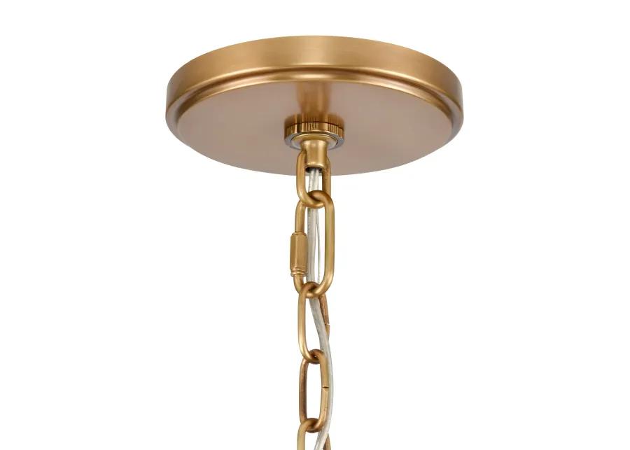 Neville 34'' Wide 12-Light Gold Chandelier