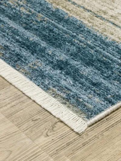 Bauer 2'3" x 7'6" Blue Rug