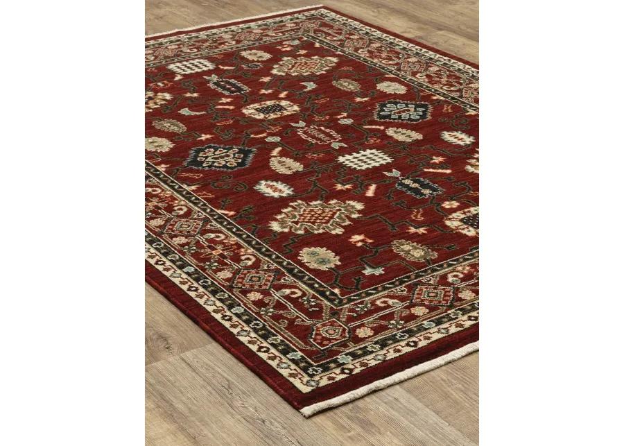 Lilihan 9'10" x 12'10" Red Rug