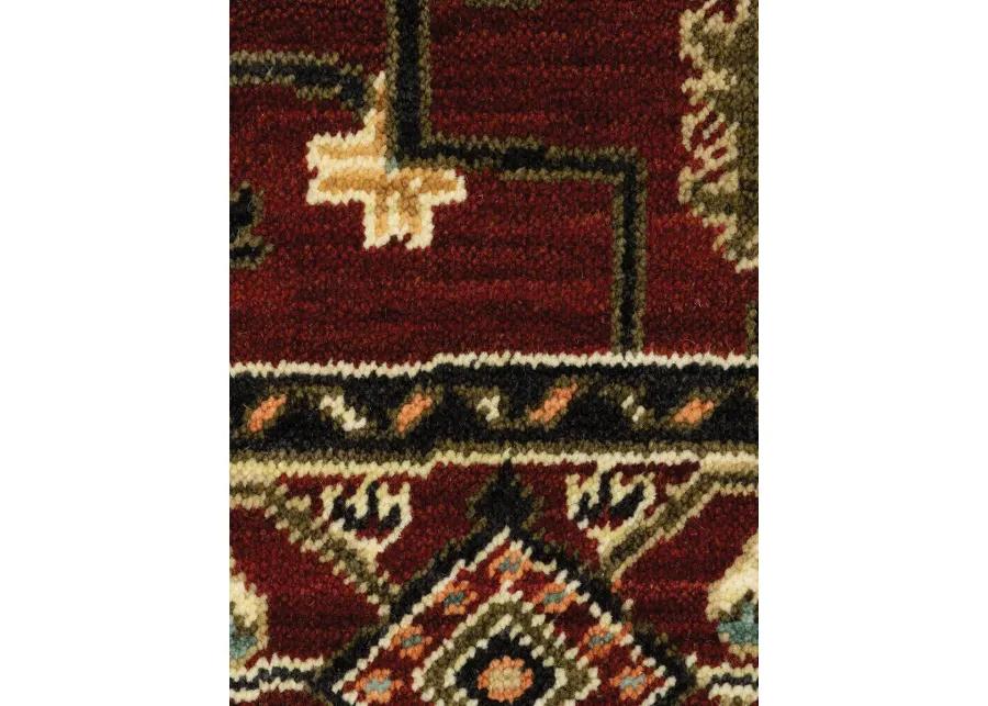 Lilihan 9'10" x 12'10" Red Rug