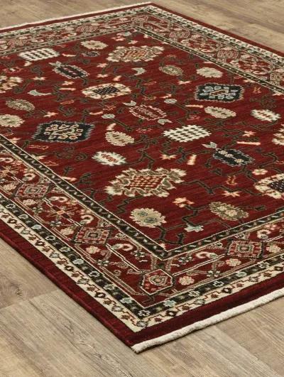 Lilihan 9'10" x 12'10" Red Rug