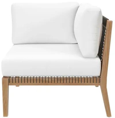 Modway - Clearwater Outdoor Patio Teak Wood Sofa