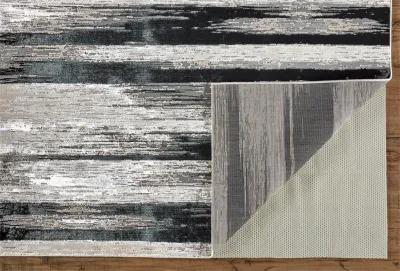 Micah 3338F Black/Silver/Gray 9'2" X 12' Rug