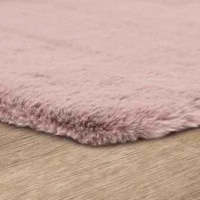 Lavish Plush Mauve 2' 3" x 3' 9" Bath Mat