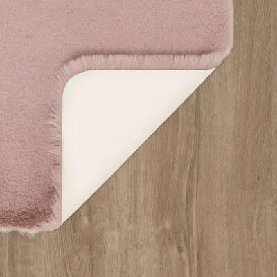 Lavish Plush Mauve 2' 3" x 3' 9" Bath Mat