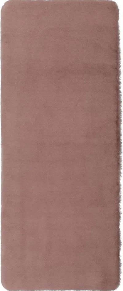 Lavish Plush Mauve 2' 3" x 3' 9" Bath Mat